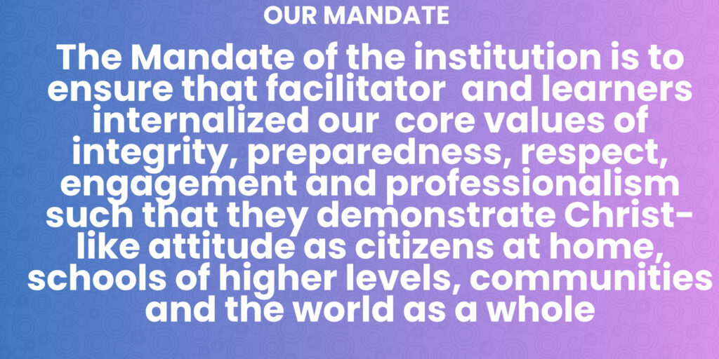About Us Our Mandate